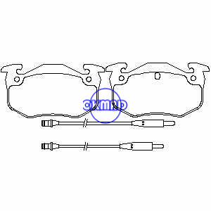 ALPINE A310 V6 CITROEN BX Break Brake pad FMSI:8341-D1220 OEM:6000008125 FDB428 GDB313 WVA:20635 20636 20790 20859 20860, FF428